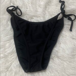Black Bikini Bottom with Side Ties